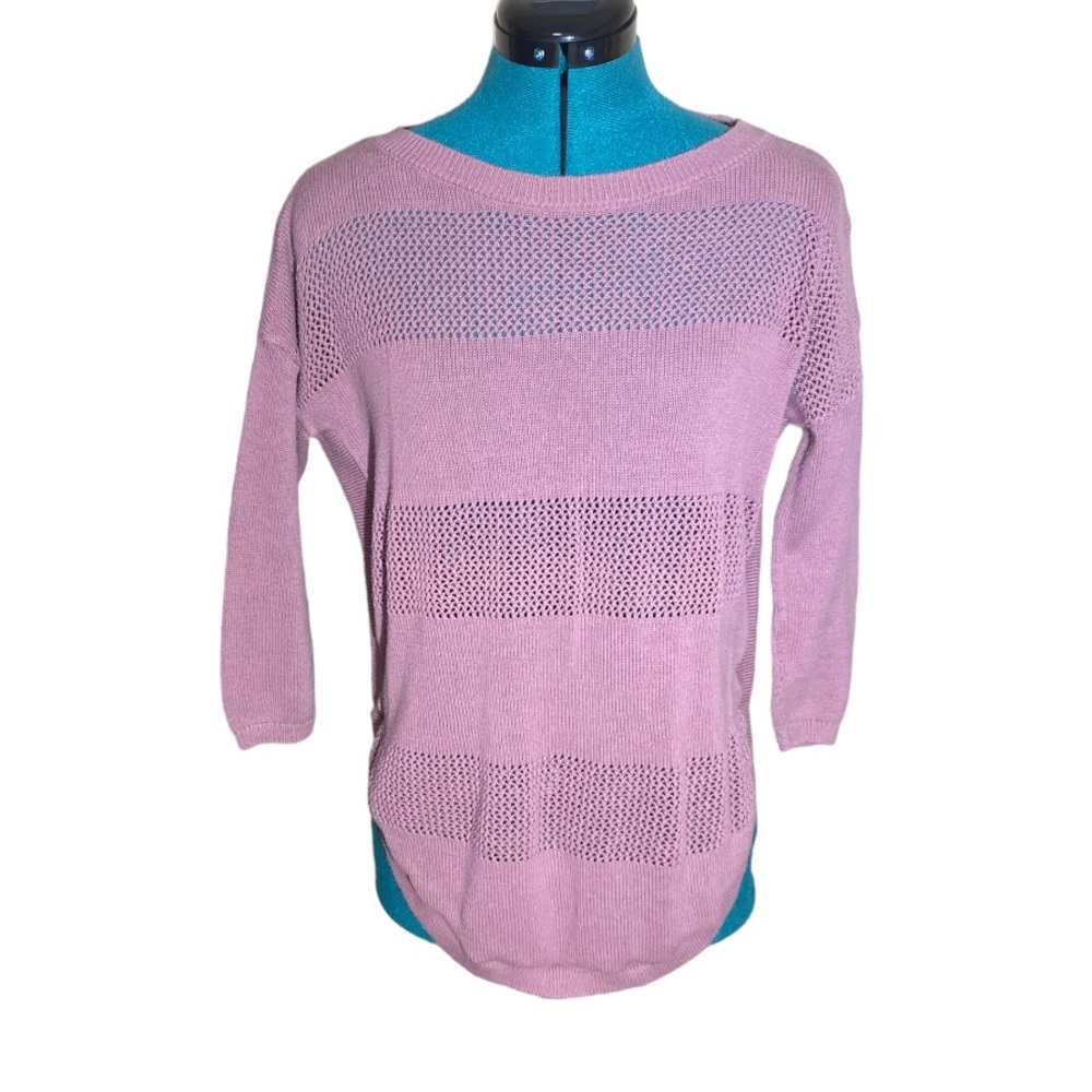 Express Oversized Crochet Knit Cut Out Sweater